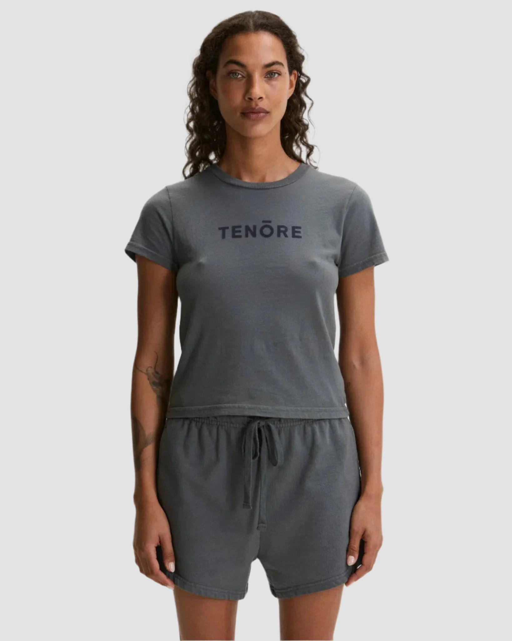 Flock Logo Shrunken Tee